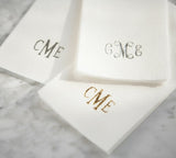 Embossed Linen-Like Disposable Guest towels
