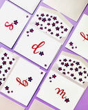 Script or Block with Pin Dot Stationery