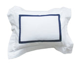 Sateen Pillow with Grosgrain Trim
